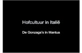 Hofcultuur Italie Gonzaga