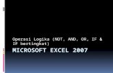 Microsoft Excel 2007 - Fungsi Logika