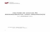Factori de Succes in Managementul Unei Organizatii - SC Dedeman SRL