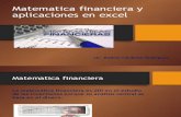 Matematica Financiera y Aplicaciones en Excel