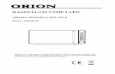Orion Intelli-Cook Mikró OM-021DG használati útmutató