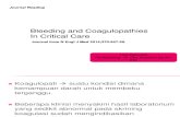 Bleeding an coagulopati in critical care.ppt