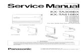 Panasonic Kx Ta308 Kx-ta616 Service Manual