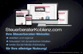 Steuerberater Koblenz.com: Moderne, Regional fokussierte Mandantengewinnungs-Site