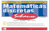 Serie Schaum - Matemáticas Discretas .