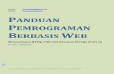 PANDUAN PEMROGRAMAN BERBASIS WEB MENGGUNAKAN HTML, PHP, DAN DATABASE MYSQL (PART 2)