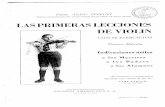 Tonini,Aldo - Las Primeras Lecciones de Violin Con 50 Ejercicios