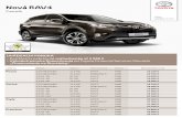 Toyora RAV4 - cenník marec 2014