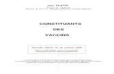 Constituants vaccins