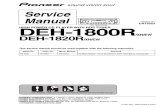 Pioneer DEH 1800R Service Manual
