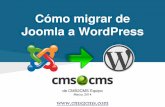 Cómo migrar de Joomla a WordPress con CMS2CMS