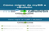 Cómo migrar de myBB a vBulletin con CMS2CMS