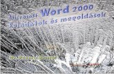 Word 2000 Feladatok Es Megoldasok Minta