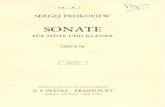 Prokofiev Sonate Flute Et Piano Op 94 Flute