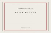 Allais Alphonse - Faits Divers