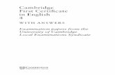 Cambridge - First Certificate in English 4