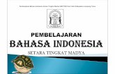 Bahan Ajar Bahasa Indonesia Tingkat Madya