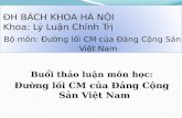 Slide BT Đường lối Cách mạng của Đảng Cộng Sản Việt Nam