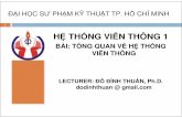 Lecture 1 Tong Quan Ve He Thong Vien Thong -He Thong Vien Thong 1- Thuan