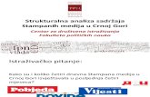 Analiza Sadrzaja Stampanih Medija u Crnoj Gori