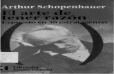 Shopenhauer Arthur - El Arte de Tener Razon Expuesto en 38 Estratagemas