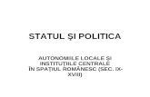 Statul Si Politica Autonomii Locale (2)