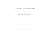 Esoterisme de Luc Benoist