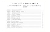 LEPOTA KARAKTERA - latinica