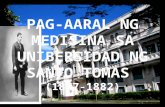 Pag-aaral ng Medisina sa Unibersidad ng Santo Tomas