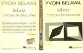 Belaval Yvon, Leibniz Critiqu de Descartes