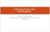 Asistensi Praktikum Herbal 2012