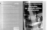 Wodak, R & Meyer, M - Métodos De Análisis Crítico Del Discurso