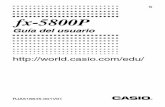 Manual Calculadora Fx-5800p s
