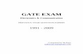 Gate EC Previous Year Papers 1991-2009
