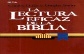 La Lectura Eficaz de La Biblia Gordon D Fee y Douglas Stuart PDF