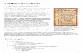 A matematika története - Wikipédia