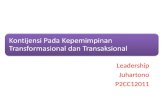 Kontijensi Kepemimpinan Transformasional Dan Transaksional - Juhartono