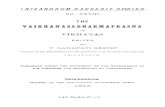 TSS-028 Vaikhanasadharmaprasna - TG Sastri 1913