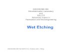 Wet Etching