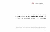 Catálogo de Firmes y Pavimentos de la Ciudad de Valencia