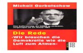 Gorbatschow, Michael - Die Rede