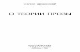 Shklovsky o Teorii Prozy 1929 Text