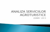 ANALIZA SERVICIILOR AGROTURISTICE