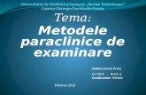 88163521 Metodele Paraclinice de Examinare