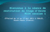 Restitution Stage d'Usine