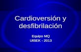 17.Cardioversión y desfibrilación 2013