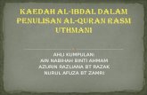 Kaedah Al-ibdal Dalam Penulisan Al-quran Rasm Uthmani