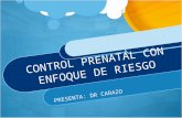 Control Prenatal Con Enfoque de Riesgo