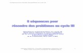 8 Sequences Resoudre Problemes Cycle 3