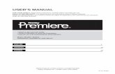 Danby Premiere Dehumidifier User's Manual